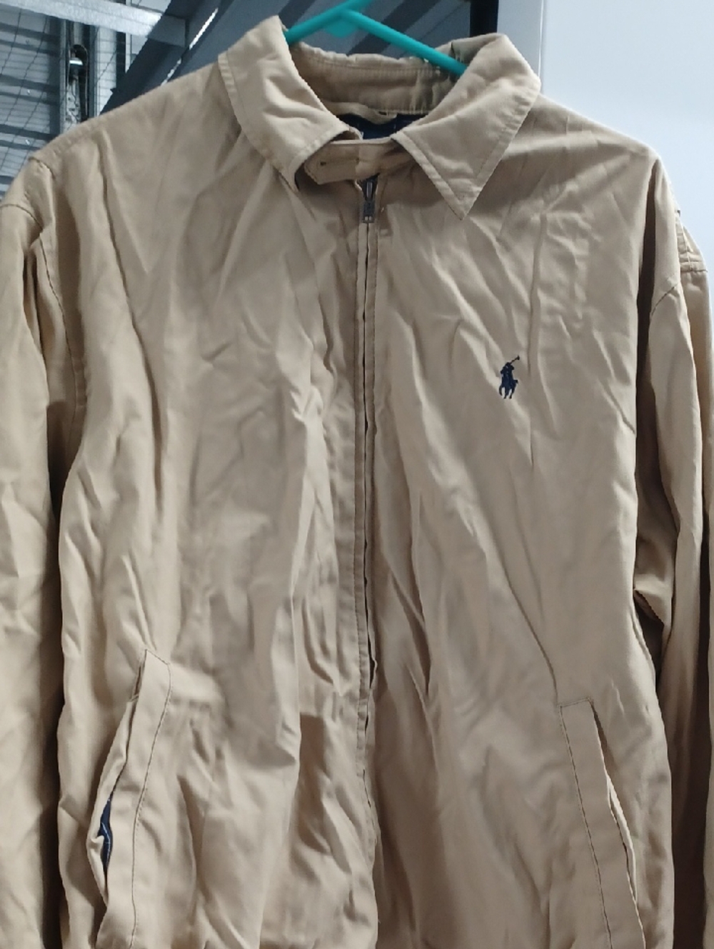 Polo by Ralph Lauren Light Tan Zip-Front Harrington Jacket